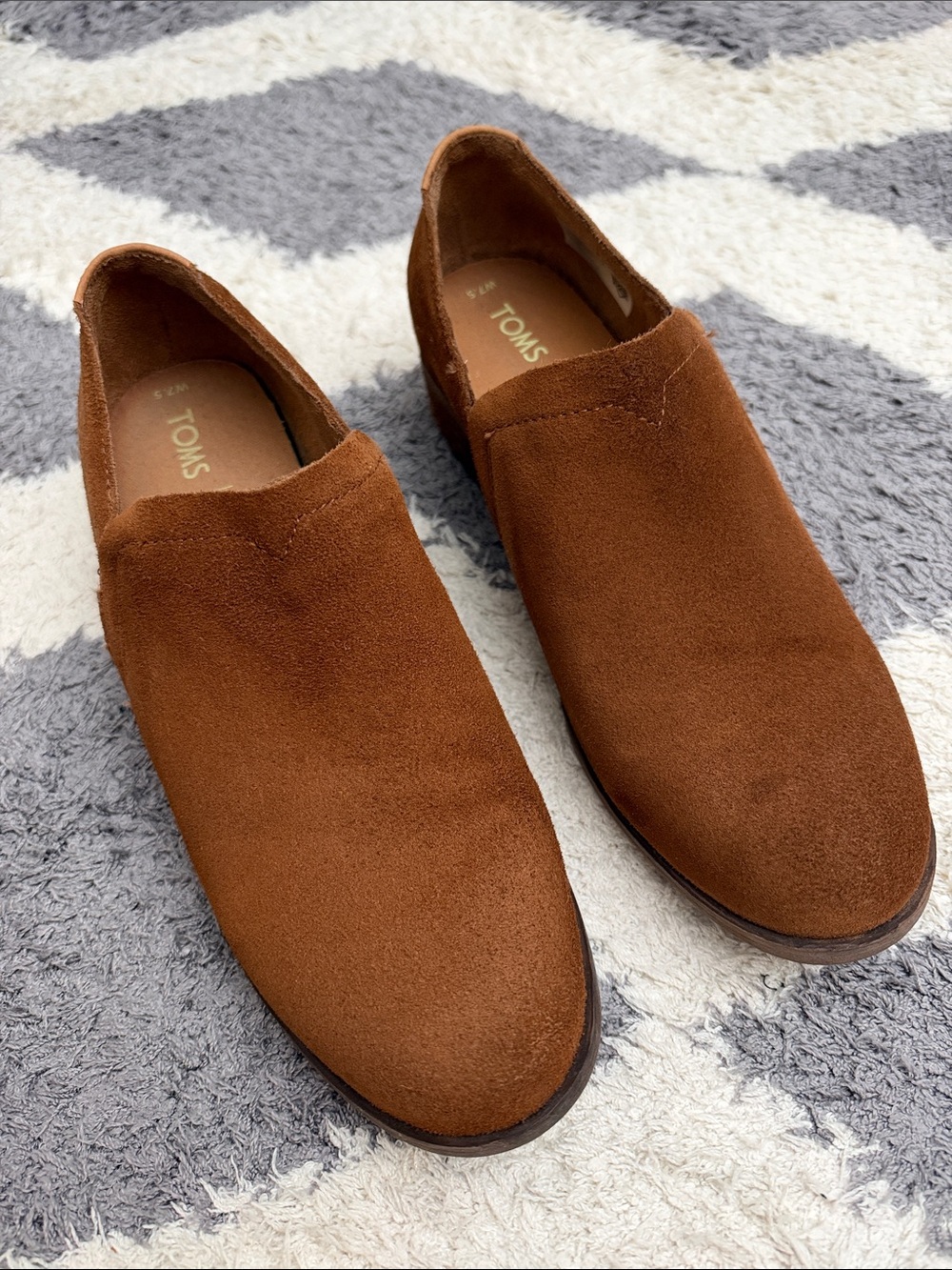 Toms Shaye Suede Slip-On Ankle Booties size 7.5